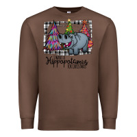 Chestnut I Want Hippopotamus For Christmas Premium Sweatshirt - Bettercallsaul