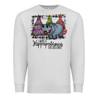 Dove Grey I Want Hippopotamus For Christmas Premium Sweatshirt - Bettercallsaul