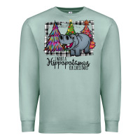 I Want Hippopotamus For Christmas Premium Sweatshirt | Teevron