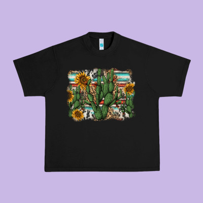 Serape Sunflowers Cactus Urban Heavy Tee Designed By Adodesignshop