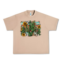 Burro serape sunflowers cactus Urban Heavy Tee - AdoDesignShop
