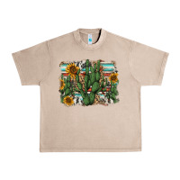 French Oak serape sunflowers cactus Urban Heavy Tee - AdoDesignShop