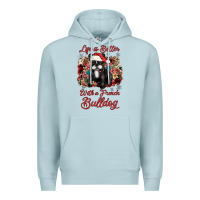 Blue Mist christmas life is better with a french bulldog Premium Hoodie - JahusDesignShop