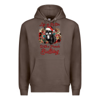 Coffee christmas life is better with a french bulldog Premium Hoodie - JahusDesignShop