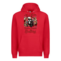 Red christmas life is better with a french bulldog Premium Hoodie - JahusDesignShop