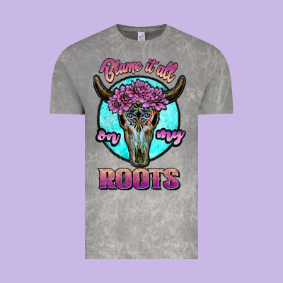 Blame It All On My Roots White Vintage Tee Designed By Jahusdesignshop