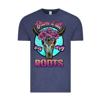 Vintage Denim blame it all on my roots white Vintage Tee - JahusDesignShop