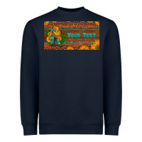 Navy preview custom cowboy boots sunflowers and cactus license plate Heavyweight Sweatshirt - Artiststas