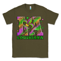 Army Green mardi gras louisiana fleur de lis Classic Tee - Jasminsmagicworld
