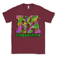 Burgundy mardi gras louisiana fleur de lis Classic Tee - Jasminsmagicworld