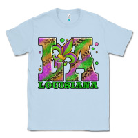 Dusty Blue mardi gras louisiana fleur de lis Classic Tee - Jasminsmagicworld