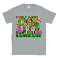 Heather Grey mardi gras louisiana fleur de lis Classic Tee - Jasminsmagicworld