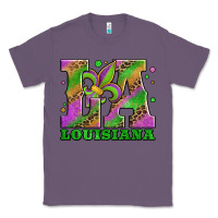 Lavender mardi gras louisiana fleur de lis Classic Tee - Jasminsmagicworld