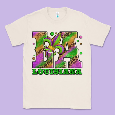Mardi Gras Louisiana Fleur De Lis Classic Tee Designed By Jasminsmagicworld