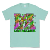Seafoam mardi gras louisiana fleur de lis Classic Tee - Jasminsmagicworld