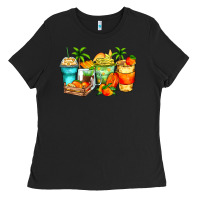 Black mango farm fresh coffee cups Ladies Tee - Zillion Design Studio