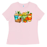 Bubblegum Pink mango farm fresh coffee cups Ladies Tee - Zillion Design Studio