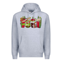 Heather Grey Mexico Coffee Cups Premium Hoodie - texasbilliewilder