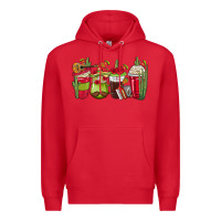 Red Mexico Coffee Cups Premium Hoodie - texasbilliewilder