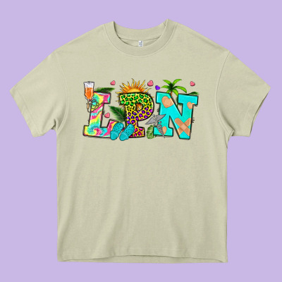 Summer Lpn Heavy Core Tee Designed By Texasbilliewilder