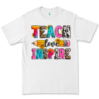 White teach love inspire Premium Tee - Zillion Design Studio
