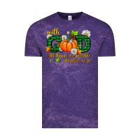 Cloud Purple with god all things are possible Vintage Tee - AdoDesignShop