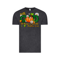 Vintage Black with god all things are possible Vintage Tee - AdoDesignShop