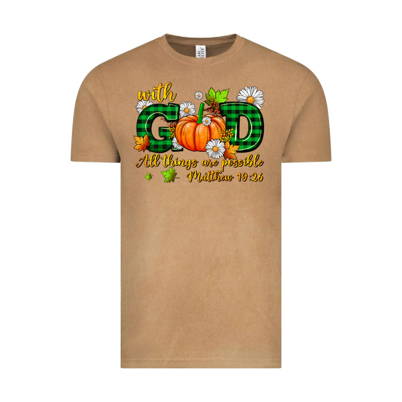 With God All Things Are Possible Vintage Tee by AdoDesignShop | Teevron