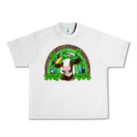 St Patricks Cow Rainbow Urban Heavy Tee | Teevron