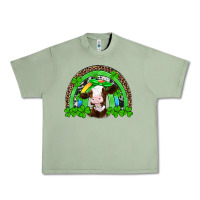 Oil Green st patricks cow rainbow Urban Heavy Tee - Artiststas