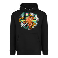 Black Western Texas Flag Cow Portrarit Heavyweight Hoodie - Bettercallsaul