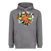 Storm Western Texas Flag Cow Portrarit Heavyweight Hoodie - Bettercallsaul