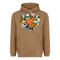 Toasted Coconut Western Texas Flag Cow Portrarit Heavyweight Hoodie - Bettercallsaul