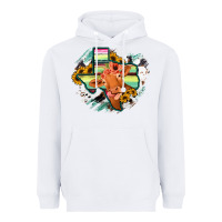 Western Texas Flag Cow Portrarit Heavyweight Hoodie | Teevron