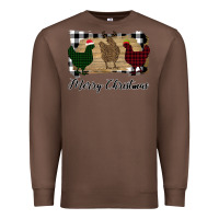 Chestnut Merry Christmas Chickens Premium Sweatshirt - Bettercallsaul