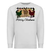 Dove Grey Merry Christmas Chickens Premium Sweatshirt - Bettercallsaul