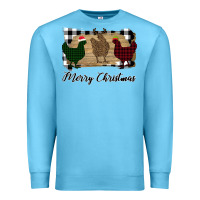 Ocean Blue Merry Christmas Chickens Premium Sweatshirt - Bettercallsaul