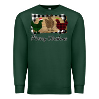 Sports Green Merry Christmas Chickens Premium Sweatshirt - Bettercallsaul
