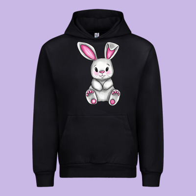 Cute Bunny Easter Urban Hoodie Designed By Cowgirlartshop