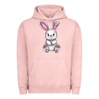 Pigment Salmon Cute bunny Easter Urban Hoodie - CowGirlArtShop