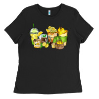Black lemon farm fresh coffee cups Ladies Tee - Zillion Design Studio