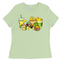 Matcha lemon farm fresh coffee cups Ladies Tee - Zillion Design Studio