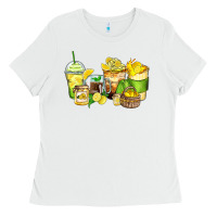 White lemon farm fresh coffee cups Ladies Tee - Zillion Design Studio