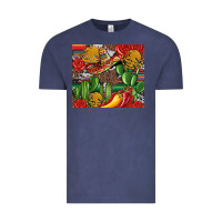 Vintage Denim mexican cacti Vintage Tee - Artiststas
