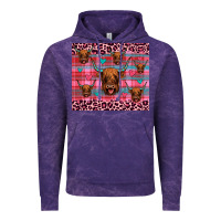 Cloud Purple highland cow valentines Vintage Hoodie - JahusDesignShop