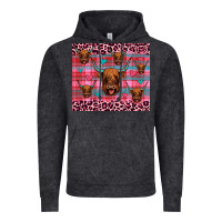 Vintage Black highland cow valentines Vintage Hoodie - JahusDesignShop