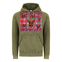 Vintage Olive highland cow valentines Vintage Hoodie - JahusDesignShop