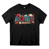 Black aunt baseball Heavy Core Tee - Zillion Design Studio