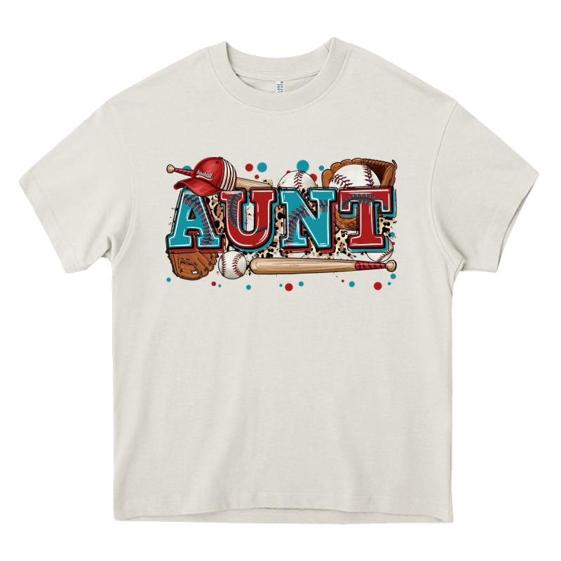 Aunt Baseball Heavy Core Tee by Zillion Design Studio | Teevron