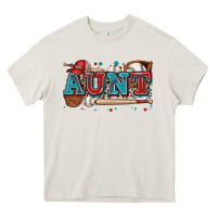Cream aunt baseball Heavy Core Tee - Zillion Design Studio